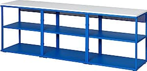 Etajera IKEA Platsa 180x42x63 Albastru/Alb