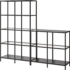 Etajera IKEA Vittsjo 200x36x175 Negru Maro/Sticla