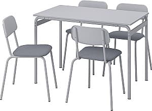 Set de masa si scaune IKEA Grasala 110cm 1+4 Gri