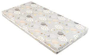 Saltea pentru copii Kikka Boo Fantasia Plus Clouds Grey, 120x60x8 cm