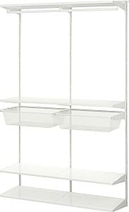 Стеллаж IKEA Boaxel 125x40x201 Белый