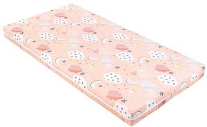 Saltea pentru copii Kikka Boo Fantasia Plus Clouds Peach, 120x60x6 cm