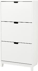 Тумба для обуви IKEA Stall 3 отделения 79x29x148 Белый