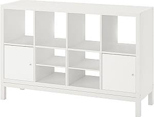 Стеллаж IKEA Kallax 2 дверцы 147x94 Белый