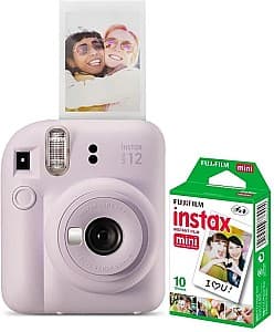 Aparat foto instant Fujifilm Instax Mini 12 Lilac Purple + Film Mini 2x10