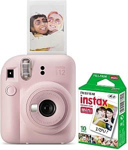 Aparat foto instant Fujifilm Instax Mini 12 Blossom Pink + Film Mini 2x10