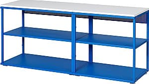 Стеллаж IKEA Platsa 140x42x63 Синий/Белый