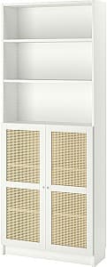 Стеллаж IKEA Billy/Hogadal дверцы/открытые полки 80x30x202 Белый