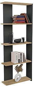 Стеллаж Prestige Aeris 5 Layer 170 Антрацит (Серый)/Сосна (Бежевый)