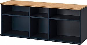 Тумба под телевизор IKEA Skruvby 156x38x60 Черно Синий