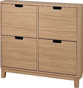 Dulap pentru incaltaminte IKEA Stall 4 compartimente 96x17x90 Furnir Stejar