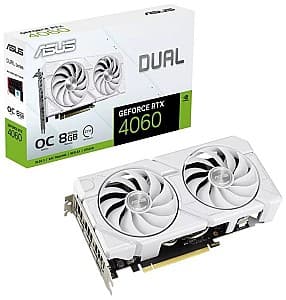 Placa video gaming Asus Dual GeForce RTX 4060 EVO WHITE OC Edition