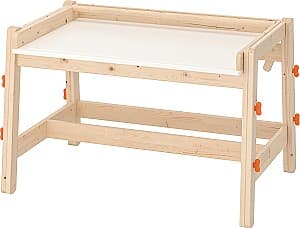 Masa de scris IKEA Flisat Natural/Alb