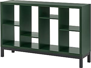 Etajera IKEA Kallax 147x39x94 Verde Inchis/Negru