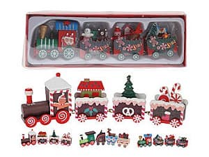 Decoratiune de Craciun Christmas de Craciun Tren 20X7X3cm, lemn