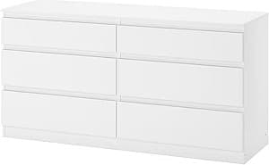 Comoda IKEA Kullen 6 sertare White 140x72 cm