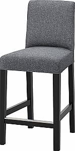 Барный стул IKEA Bergmund/Gunnared 62см Черный/Серый