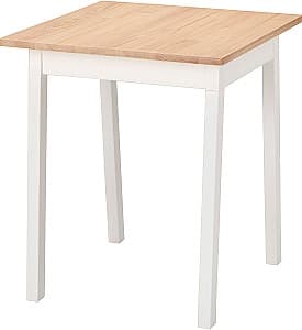 Masa din laminat IKEA Pinntorp 65x65 Maro Deschis Vopsit/Vopsit Alb