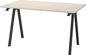 Компьютерный стол IKEA Trotten 140x80 Бежевый/Антрацит