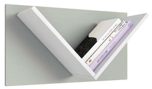 Полка на стену Polini Kids Mirum 5Y 600 White-Grey