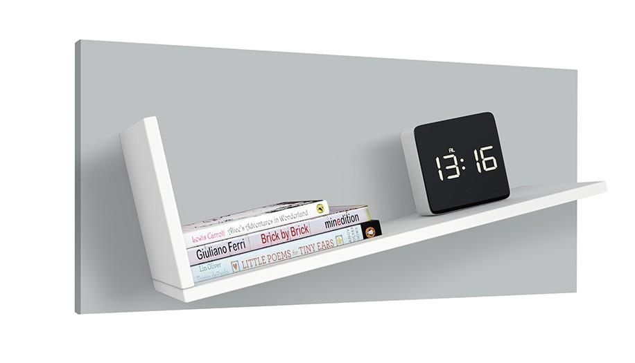 Полка на стену Polini Kids Mirum 5Y 800 White-Grey