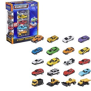 Set de jucarii HTI de 20 mașini Teamsterz Street Machines Die-Cast