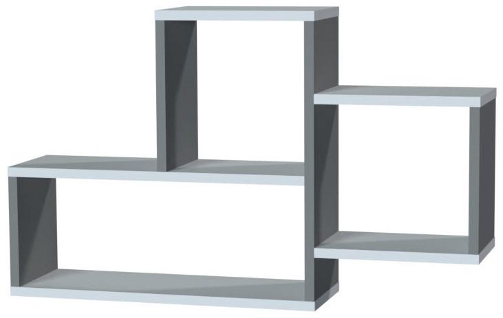 Полка на стену Smartex RD3 Белый+Графит