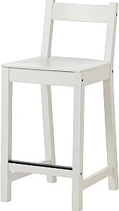 Scaun de bar IKEA Nordviken 62cm Alb