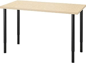 Компьютерный стол IKEA Mittcirkel/Olov 120x60 Под Беленую Сосну/Черный