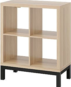 Etajera IKEA Kallax 77x94 Aspect Stejar/Negru