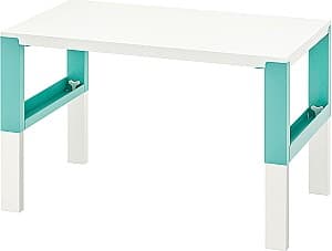 Masa de scris IKEA Pahl 96x58 Alb/Turcoaz