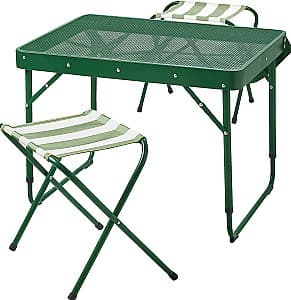 Set mobila de gradina IKEA Strandon 2 scaune Verde/Alb