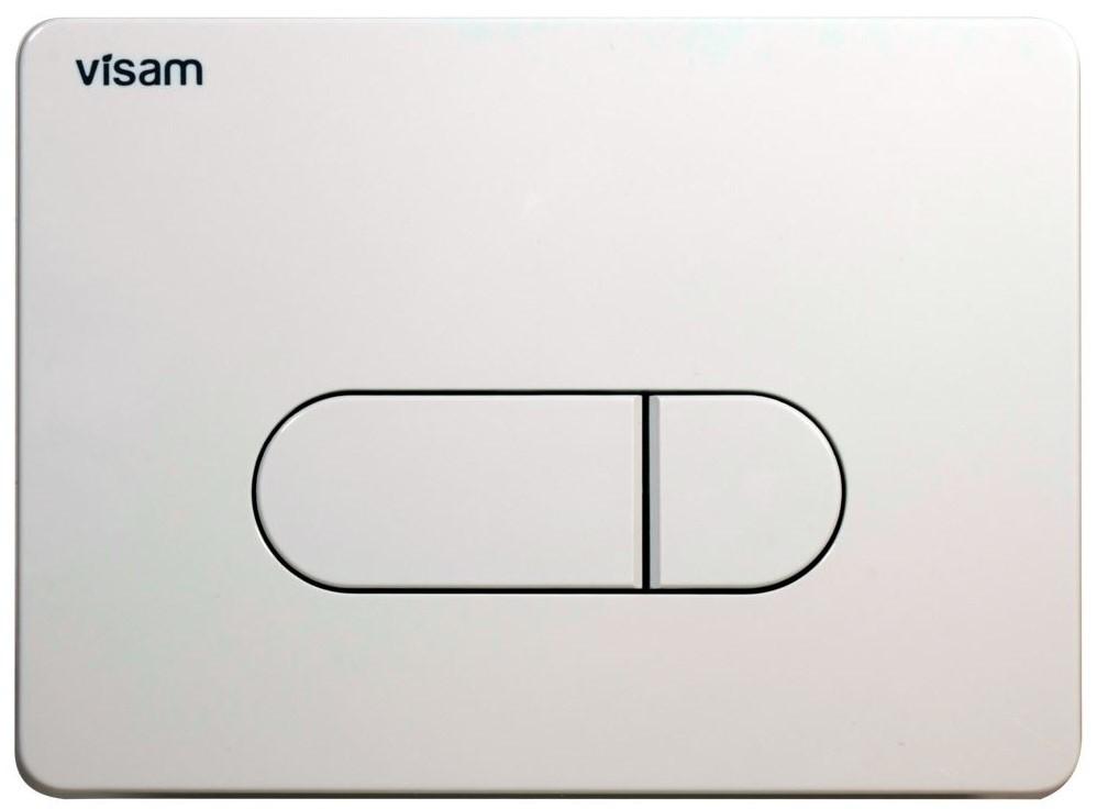 Buton de scurgere Visam (incorporabil) SIENA (alb)