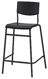 Scaun de bar IKEA Stig 63cm Negru