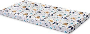 Saltea pentru copii Sensillo Animals Forest 120x60 White/Blue