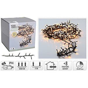 Luminite pentru brad Christmas Ramura, timer, in /out