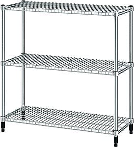 Стеллаж IKEA Omar 92x36x94 Серебристый