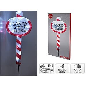 Световая фигура Christmas Santa Stop Here