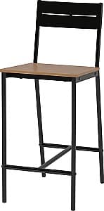 Scaun de bar IKEA Sandsberg 63cm Negru/Vopsit Maro