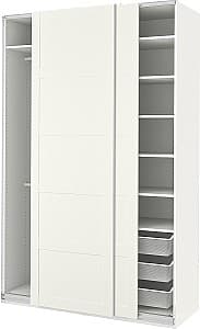 Dulap cupe IKEA Pax/Bergsbo cu cadru 150x66x236 Alb