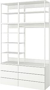 Стеллаж IKEA Platsa/Fonnes 6 ящиков 140x42x241 Белый