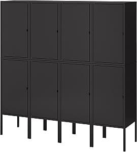 Шкаф IKEA Lixhult 140x35x142 Антрацит