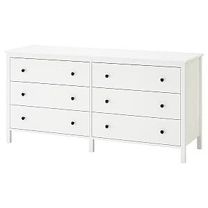 Comoda IKEA Koppang 6 sertare 172x83 Alb