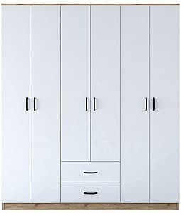 Шкаф Mirage Meble BA113 6D2S Орех (Бежевый)/Белый