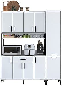 Set mobila bucatarie Mirage Meble JE134 Alb