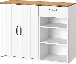 Comoda IKEA Skruvby 120x38x90 Alb