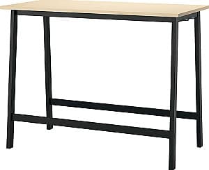 Компьютерный стол IKEA Mittzon 140x68x105 Ясеневый шпон/Черный