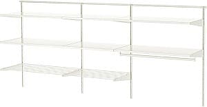 Стеллаж IKEA Boaxel 3 секции/металл 227x40x101 Белый