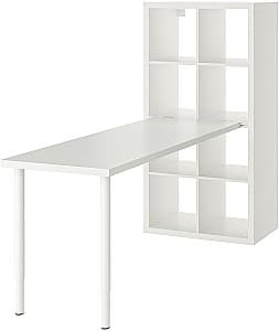 Masa pentru calculator IKEA Kallax/Lagkapten 77x179x147 Alb