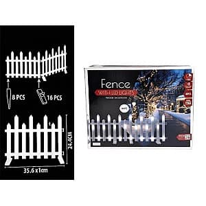 Световая фигура Christmas Забор, 8 шт таймер